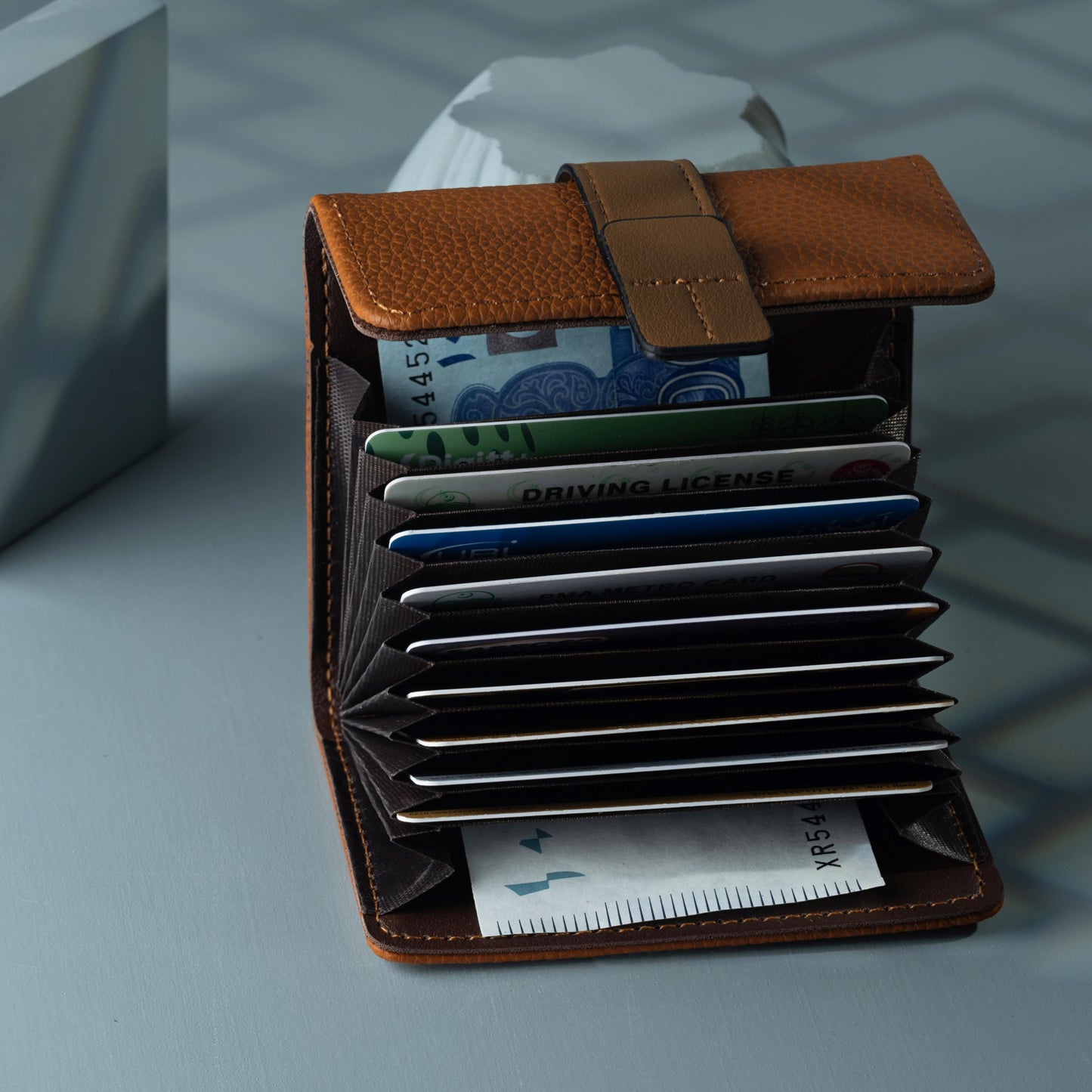 Elan - Premium Leather Card Holder Wallet for Women – Compact Accordion Design