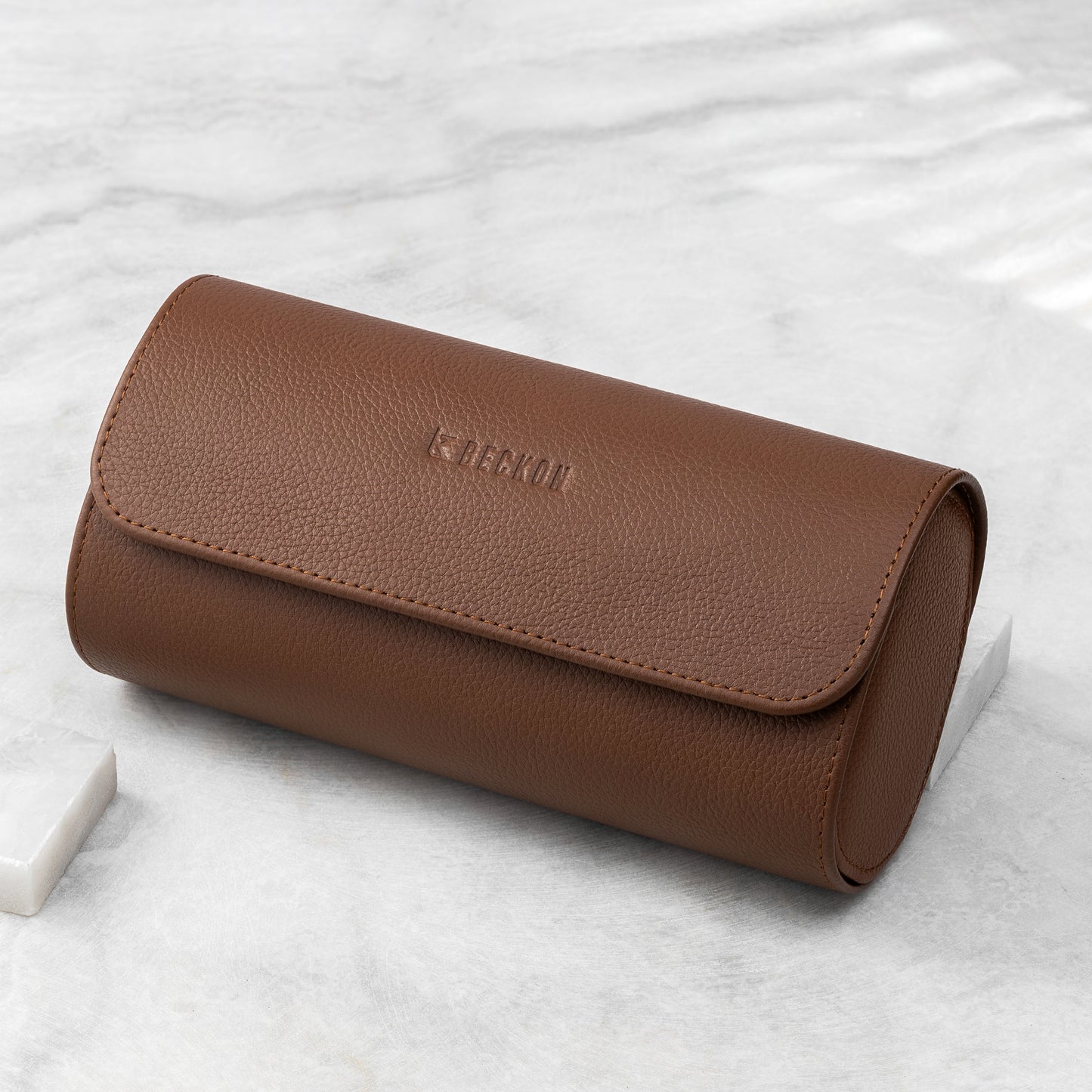 3 Slot Rustic Compact Travel Watch Box