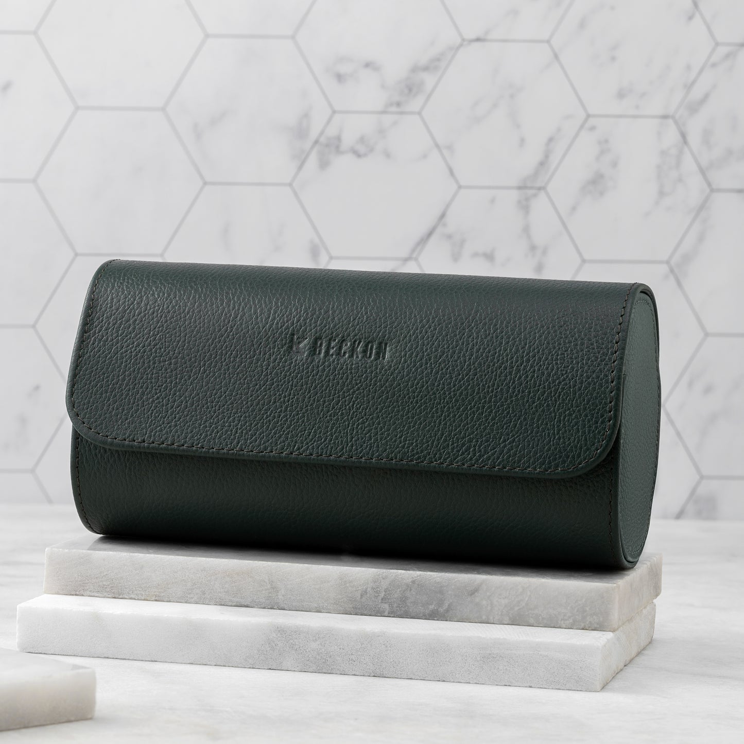 Premium Roll Up Leather Watch Box – 3 Slots Edition