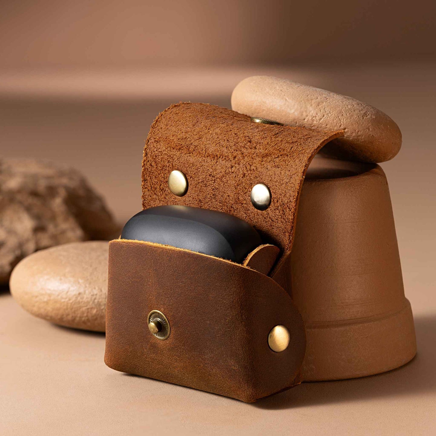 Premium Leather Earbuds Case