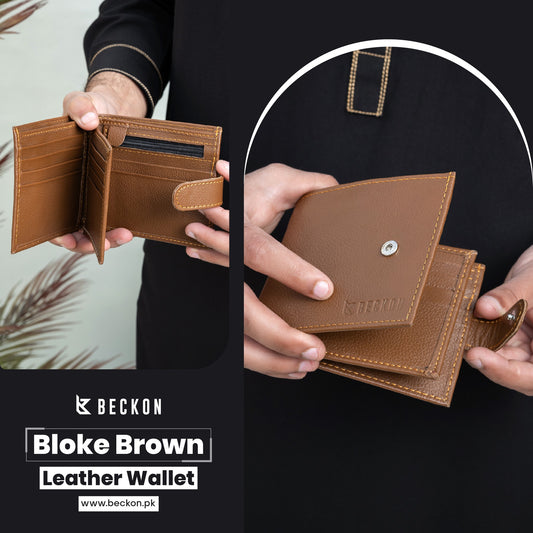 Bloke Brown Leather Wallet