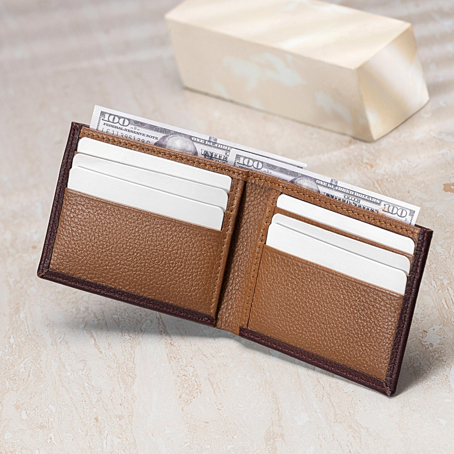 Brown Grain Forge – Premium Leather Wallet