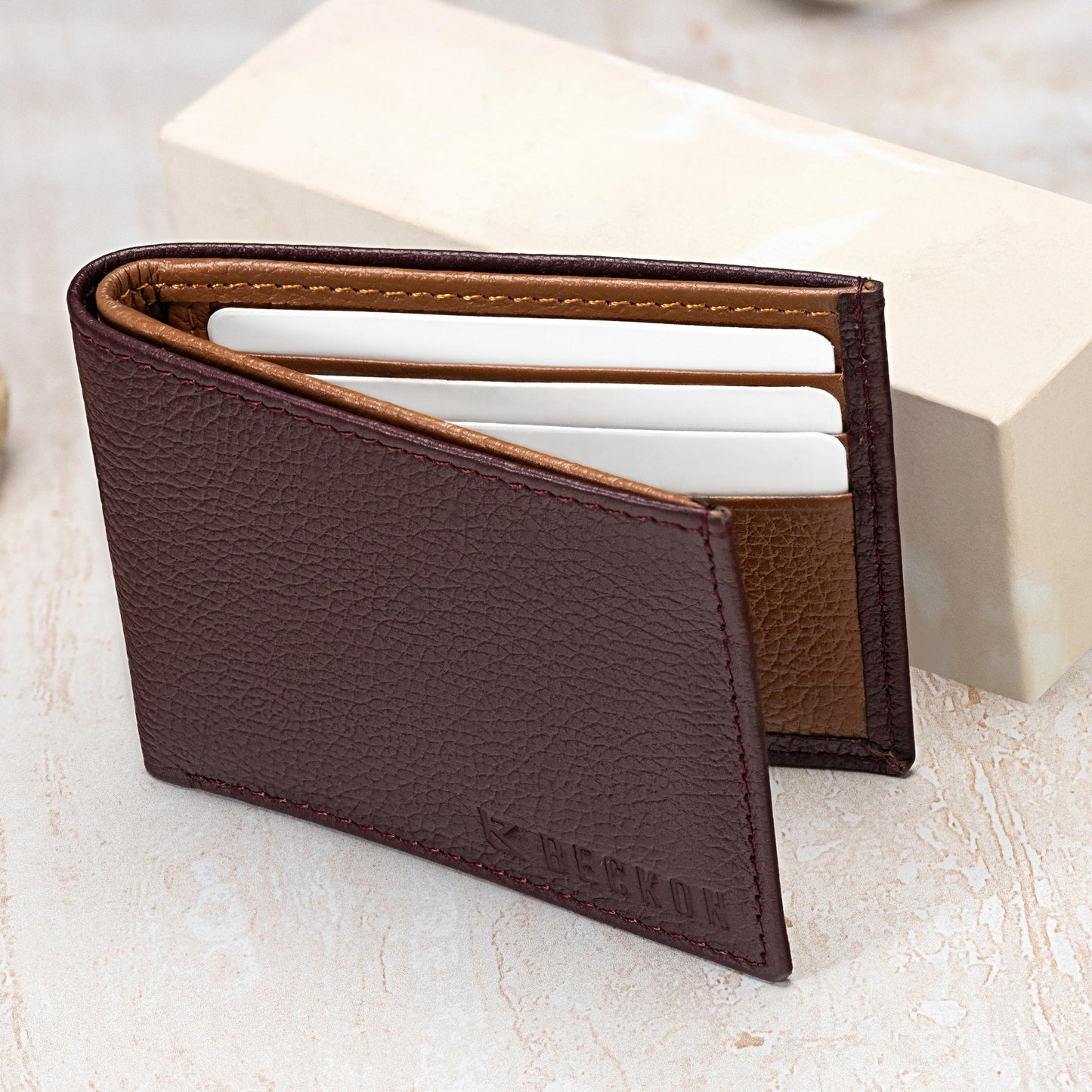 Brown Grain Forge – Premium Leather Wallet