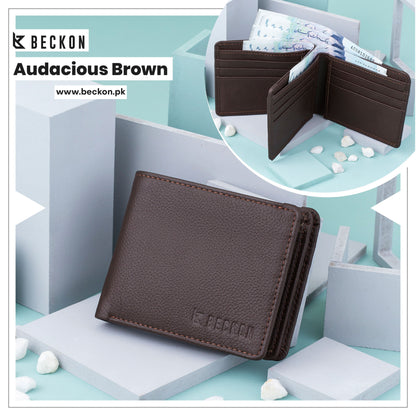 Buy Bundle Audacious Brown Wallet + Rivet Brown Belt + Free Card Holder