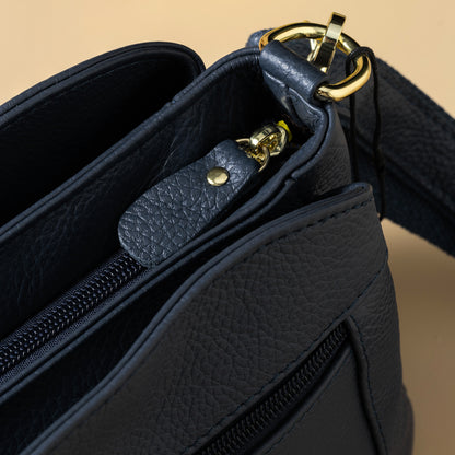 Luxury Leather Crossbody Bag for Women – Genuine Cowhide Handbag