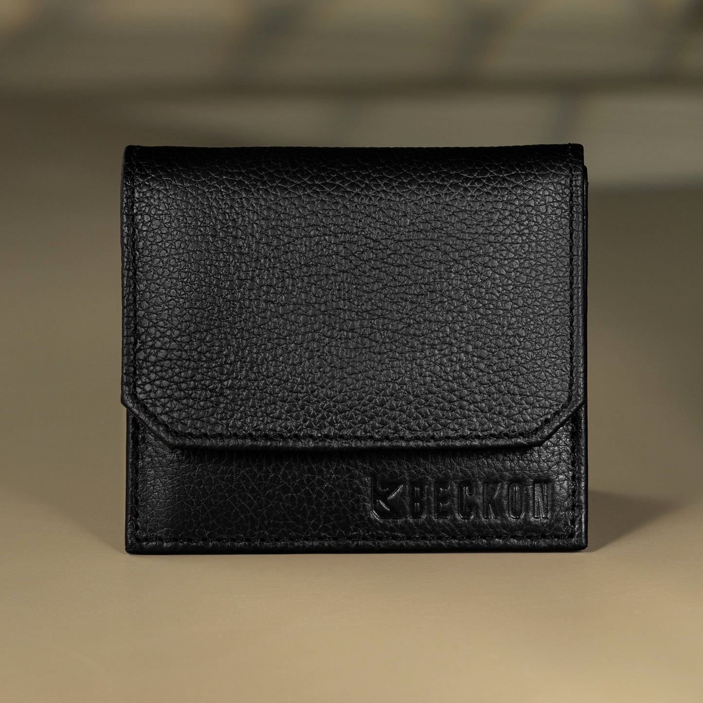Beckon Noir Bifold Leather Wallet