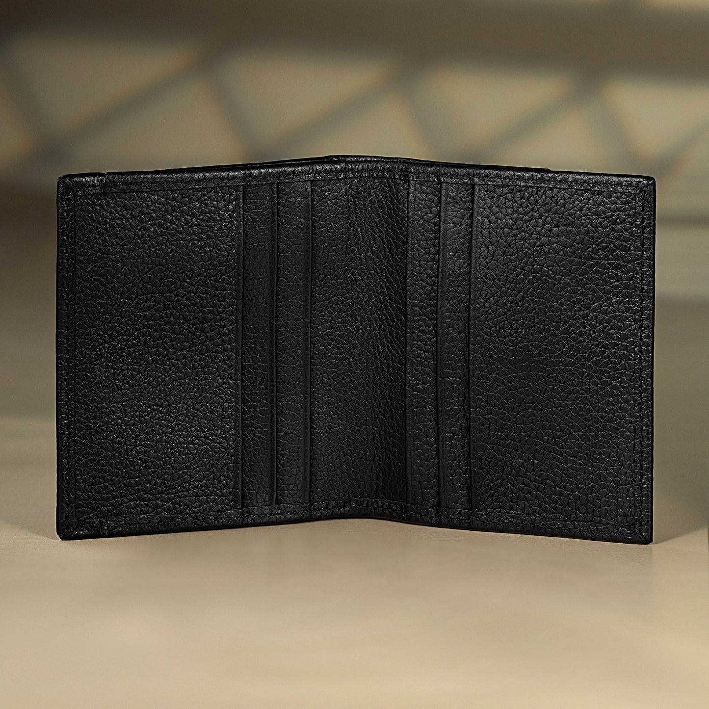 Beckon Noir Bifold Leather Wallet