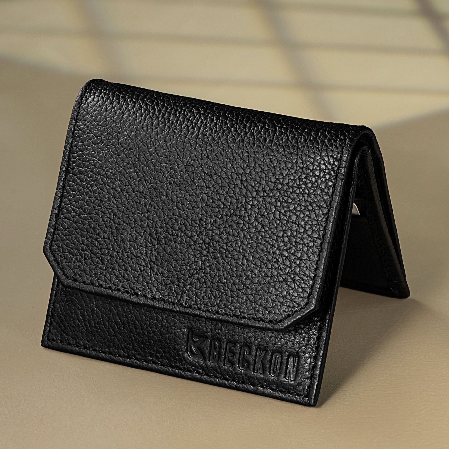 Beckon Noir Bifold Leather Wallet