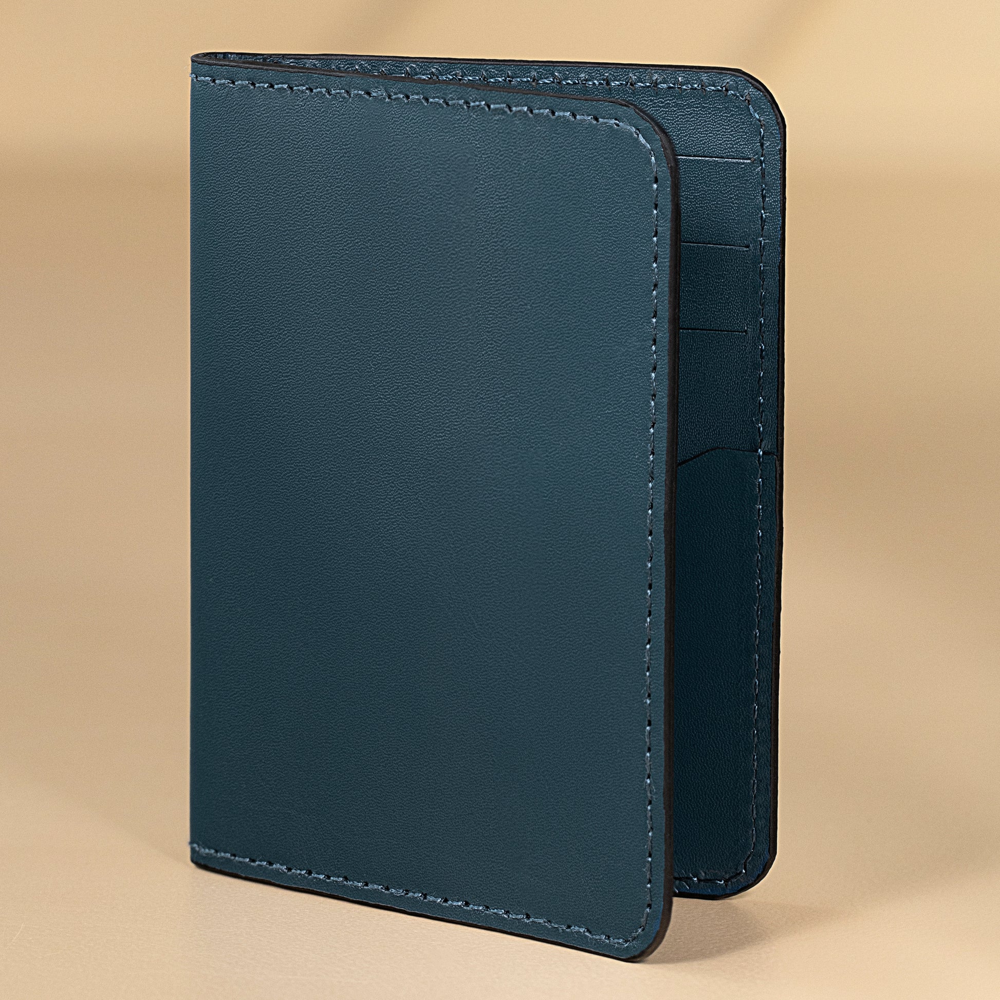 beckon vault slim card holder wallet men navy