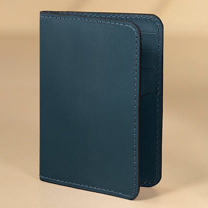 beckon vault slim card holder wallet men navy