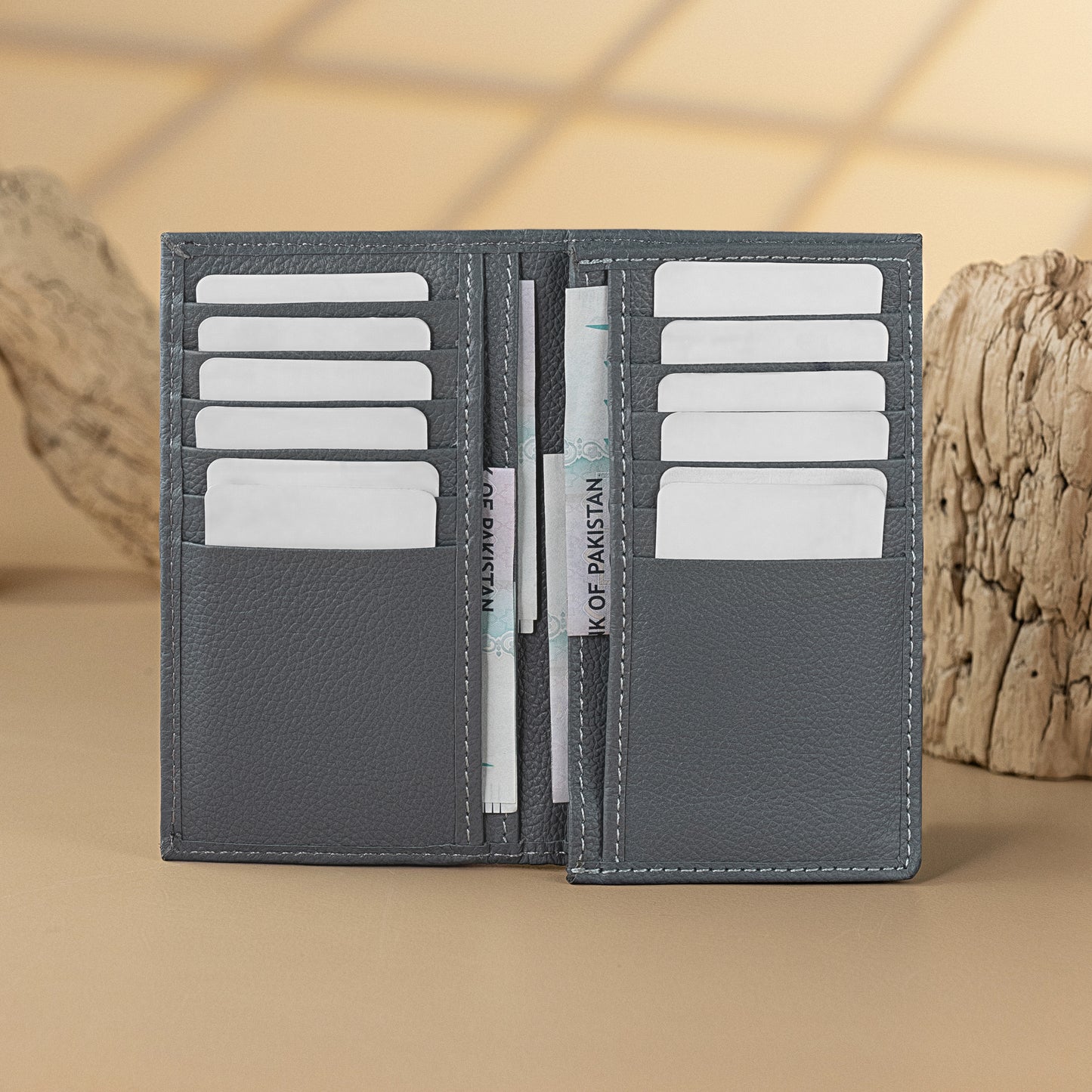 drifter multi card travel wallet dual cash pockets