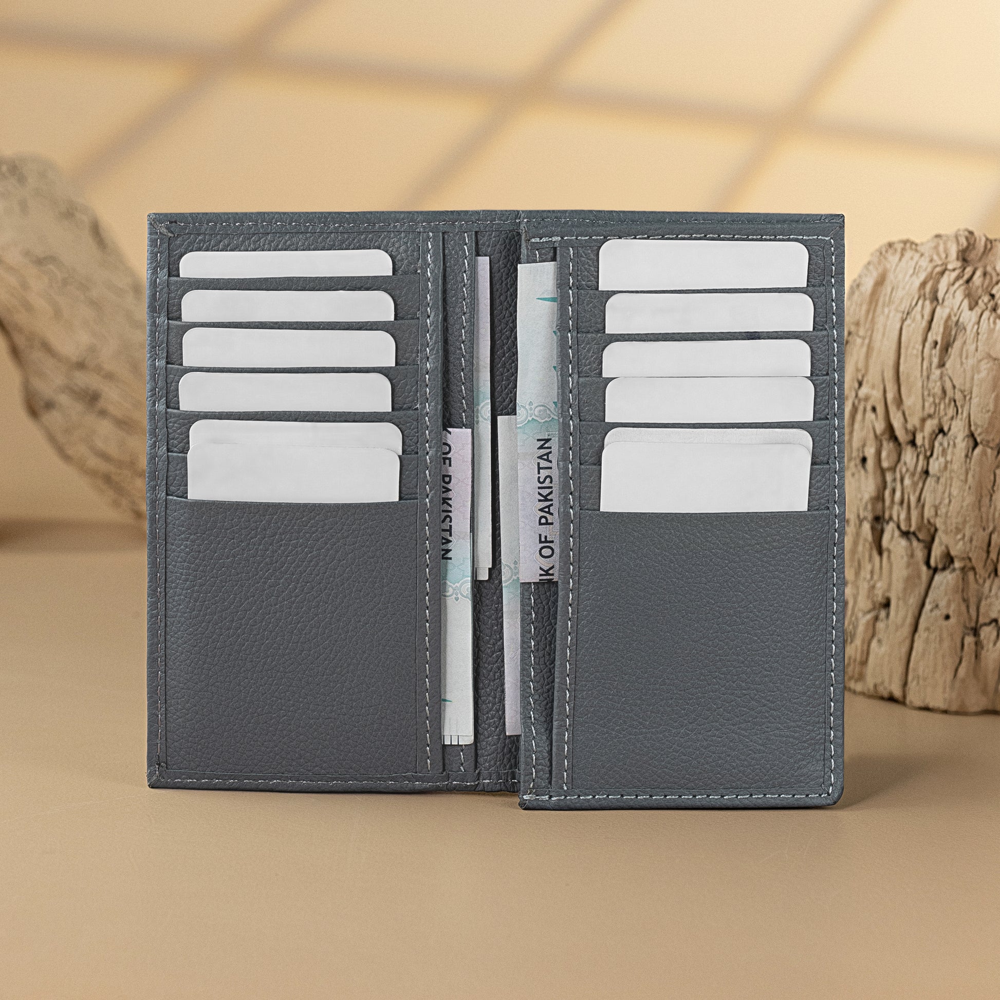 drifter multi card travel wallet dual cash pockets