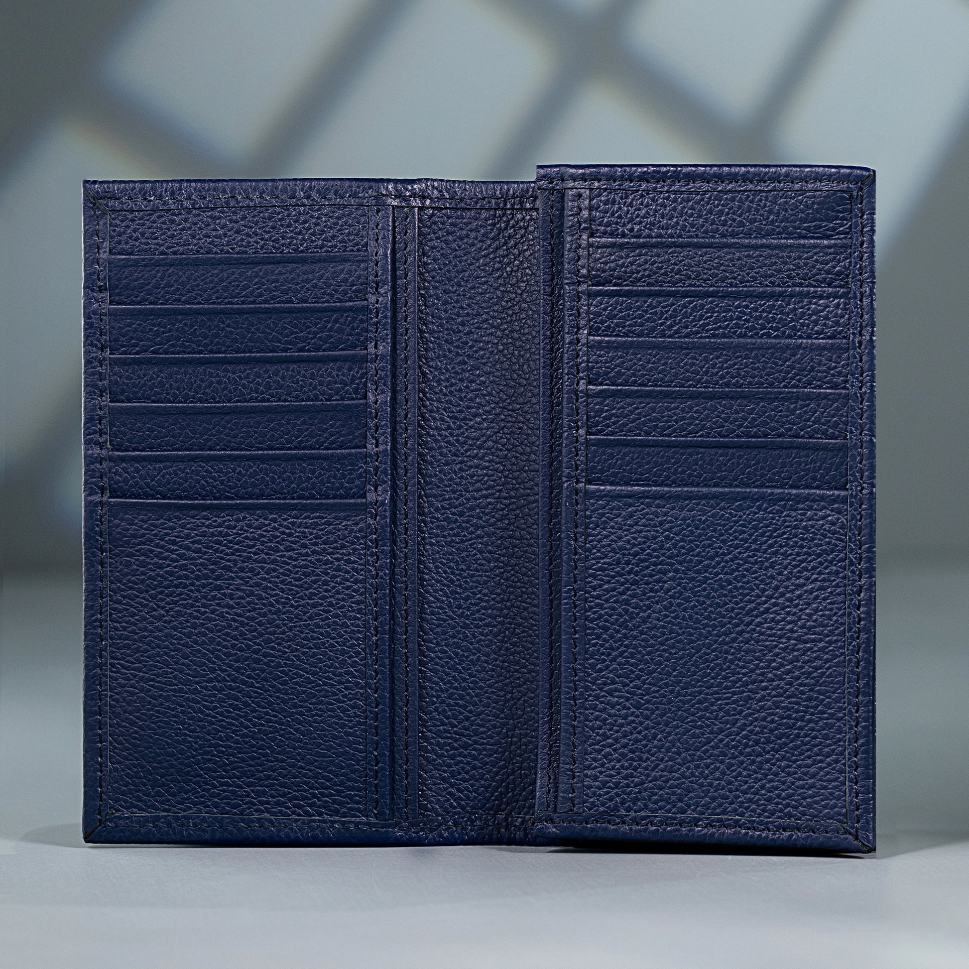 executive bifold multi card long wallet men