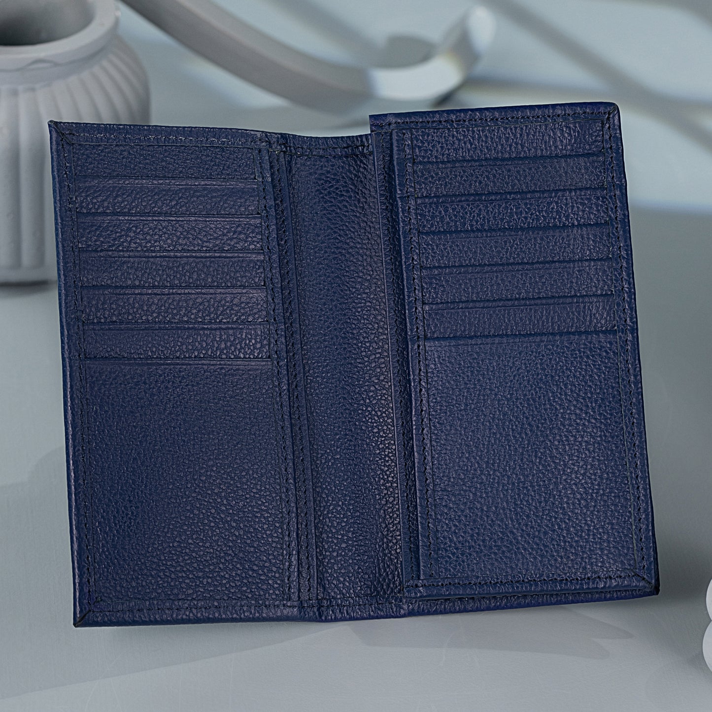 executive long wallet men multi-card slots