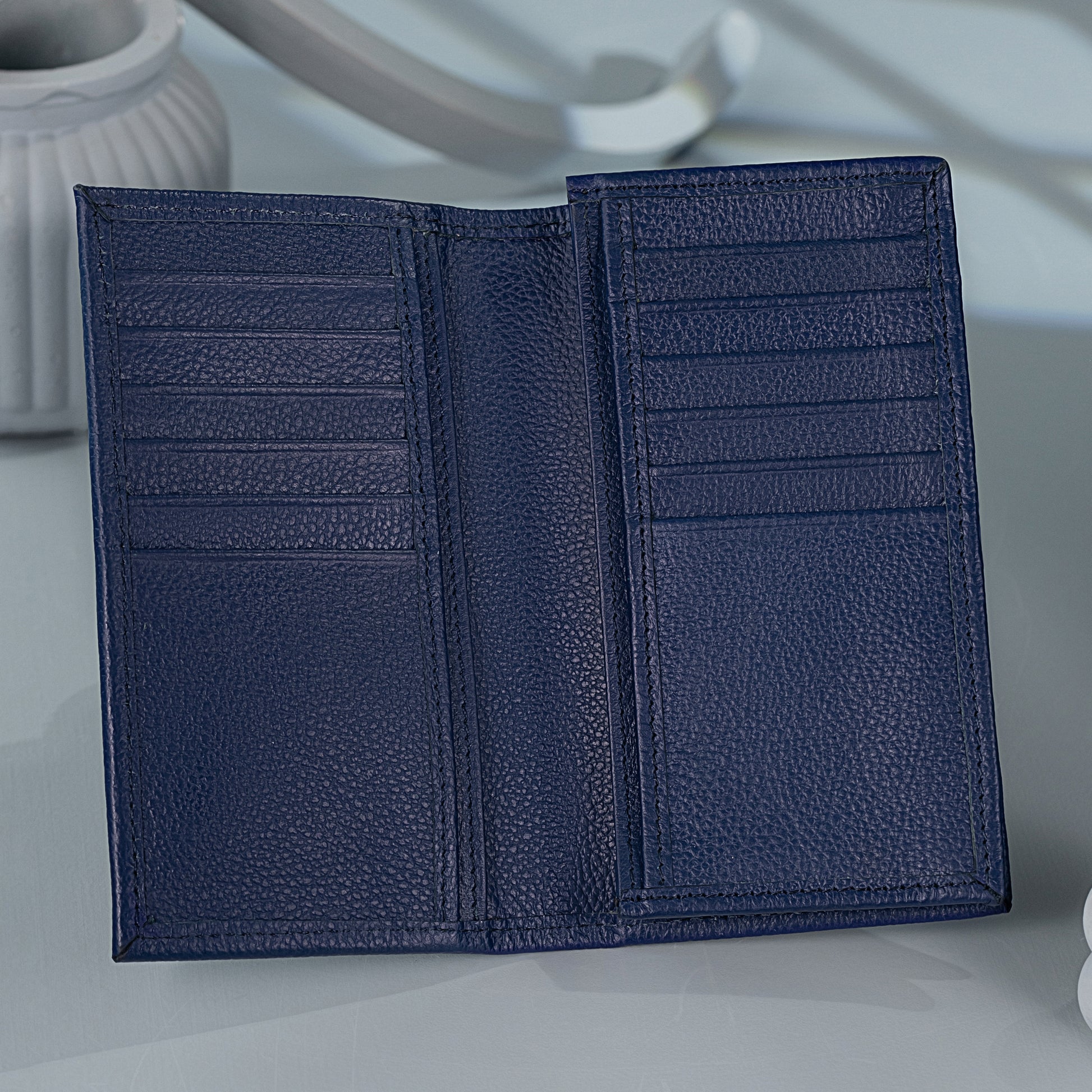 executive long wallet men multi-card slots