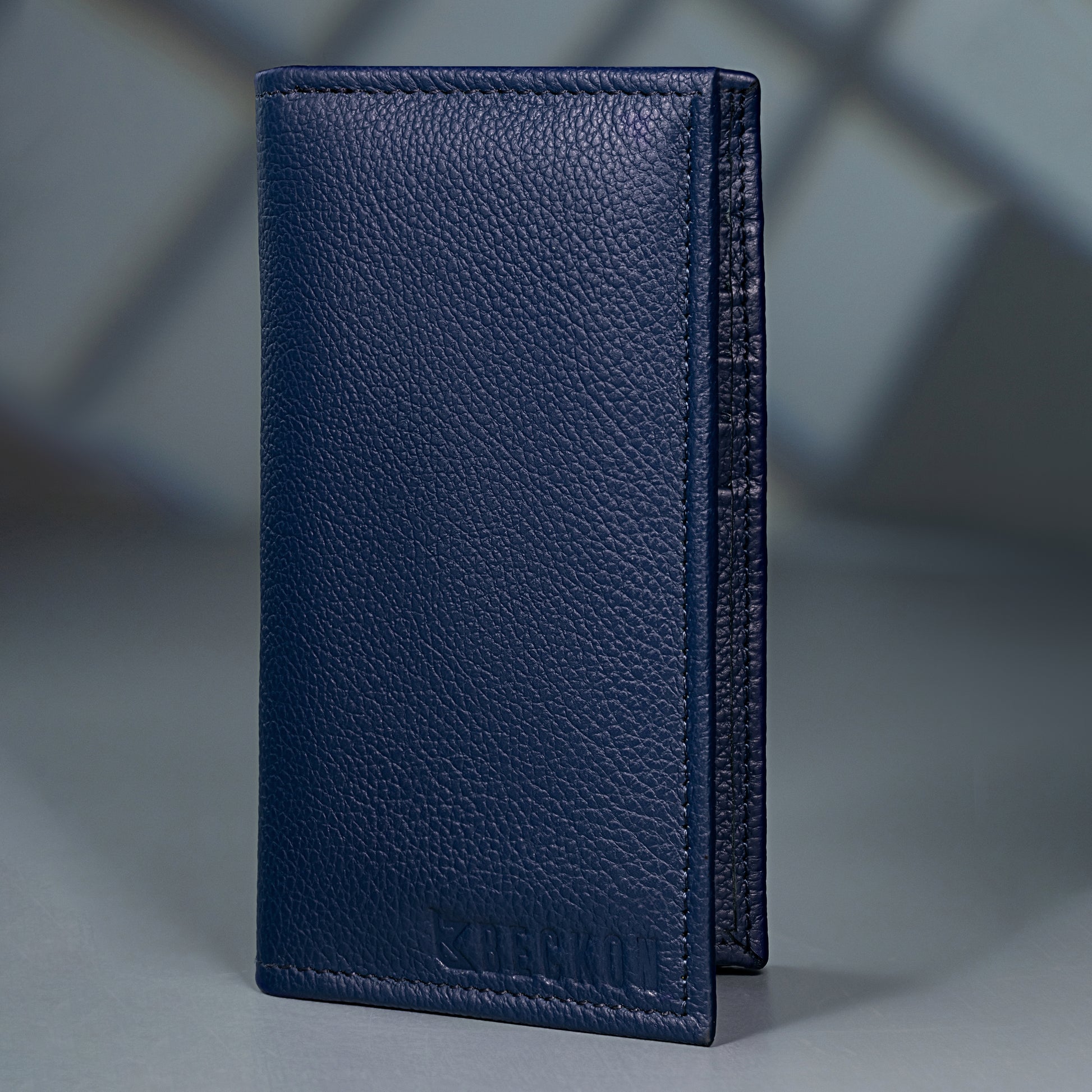executive pebble leather long wallet men