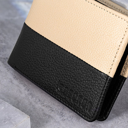 horizon leather bifold coin pocket wallet men card cash slots