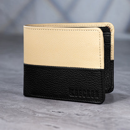 horizon leather bifold coin pocket wallet men card cash slots
