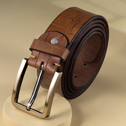 legacy croco leather belt for men