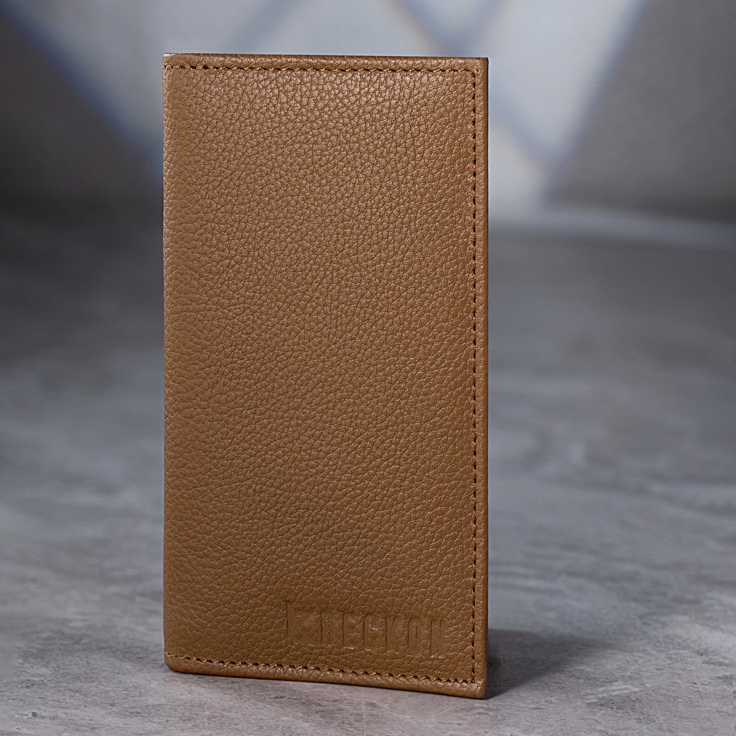 Legacy Brown Leather Long Wallet for Men | Slim Bifold Card & Cash Organizer