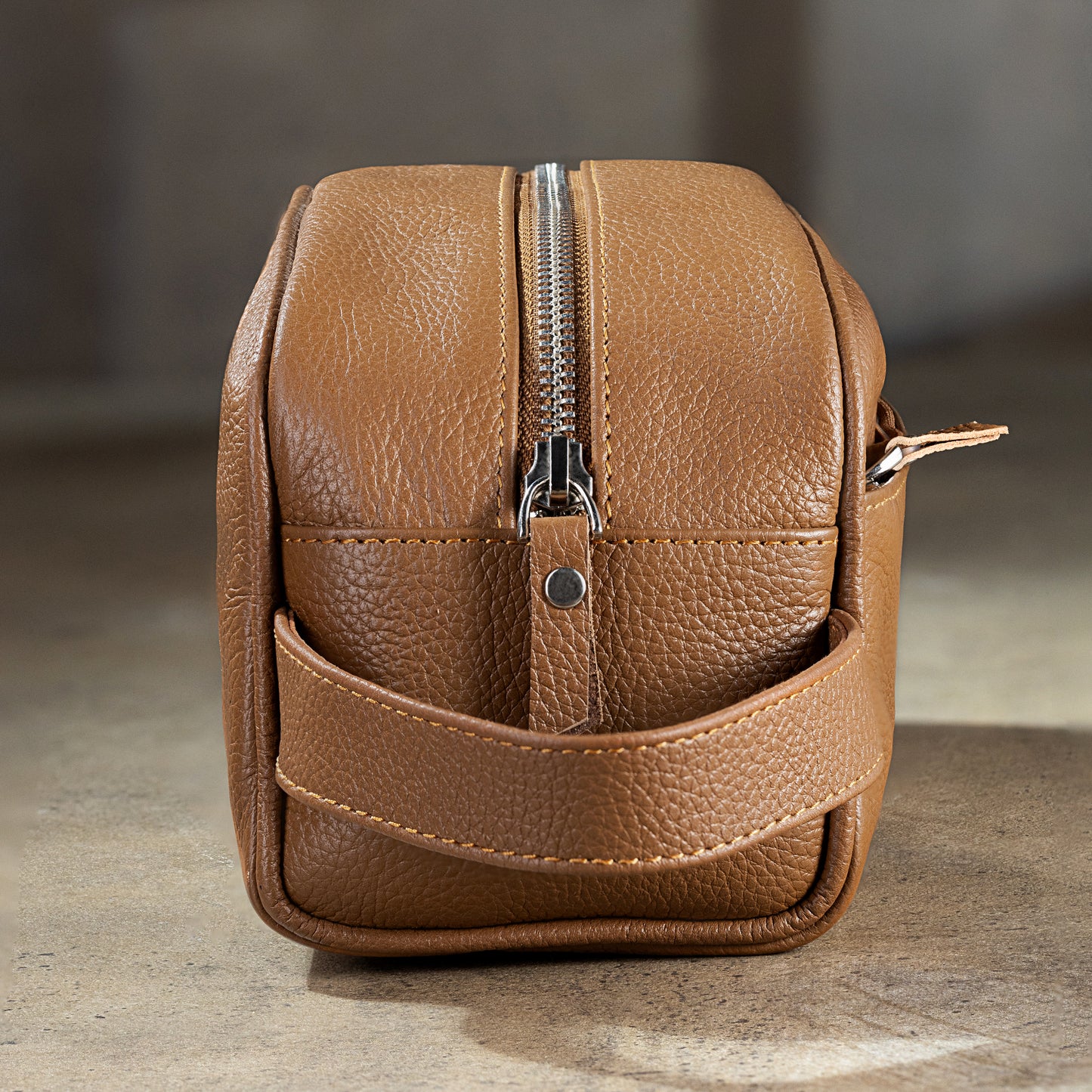 Men's Leather Toiletry Bag – Premium Travel Dopp Kit Organizer