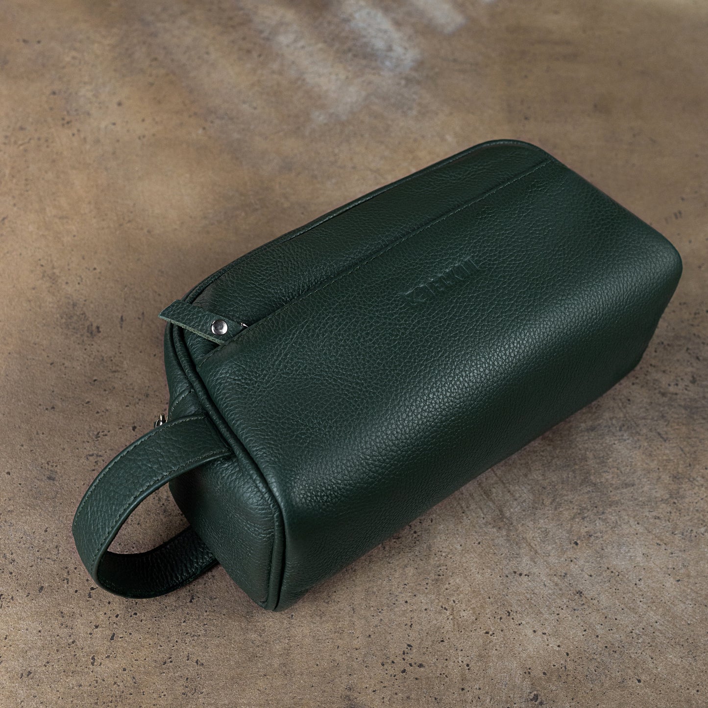 Men's Leather Toiletry Bag – Premium Travel Dopp Kit Organizer