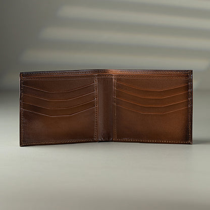 titan leather bifold wallet for men multiple card slots cash compartments