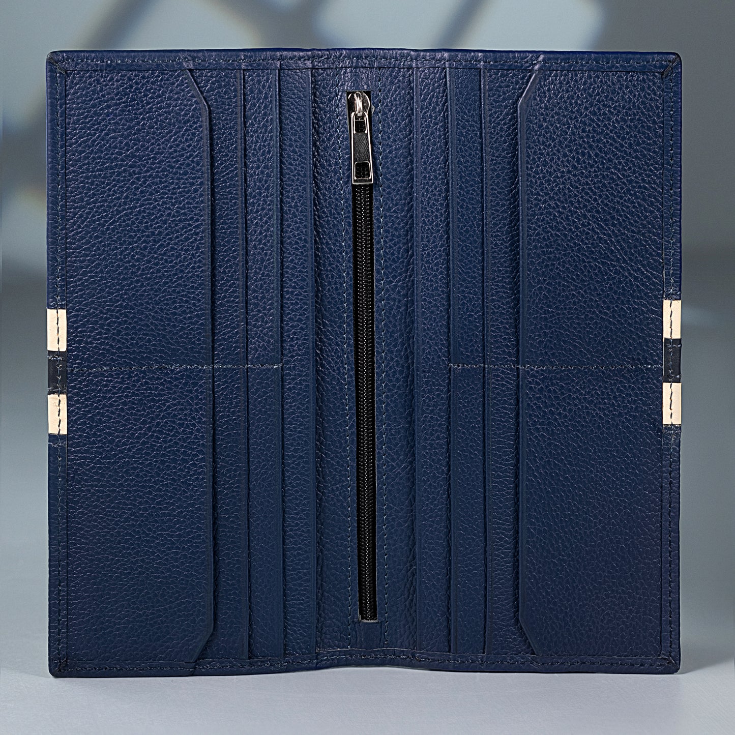 Vanguard Travel Long Wallet for Men | 12 Card Slots, 2 Cash Compartments & Zipper Pocket