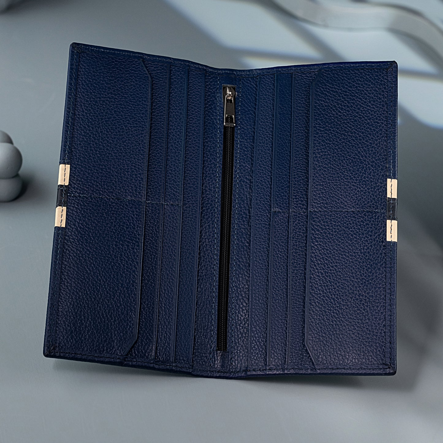 Vanguard Travel Long Wallet for Men | 12 Card Slots, 2 Cash Compartments & Zipper Pocket