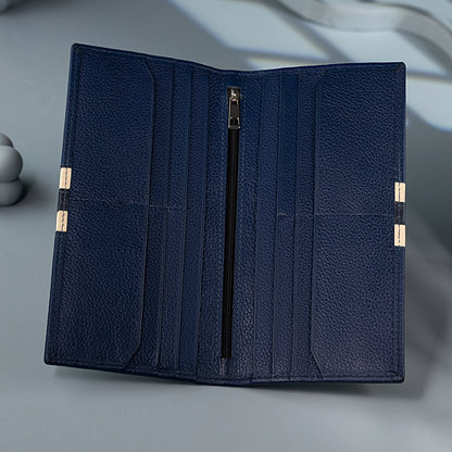 Vanguard Travel Long Wallet for Men | 12 Card Slots, 2 Cash Compartments & Zipper Pocket
